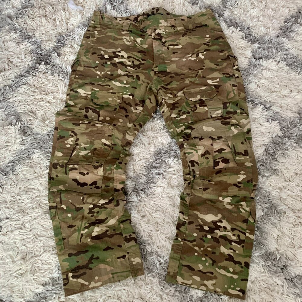 Tactical Pants Men's 40 Camo Cargo Pockets Hunting Camping Outdoor Hiking Fish